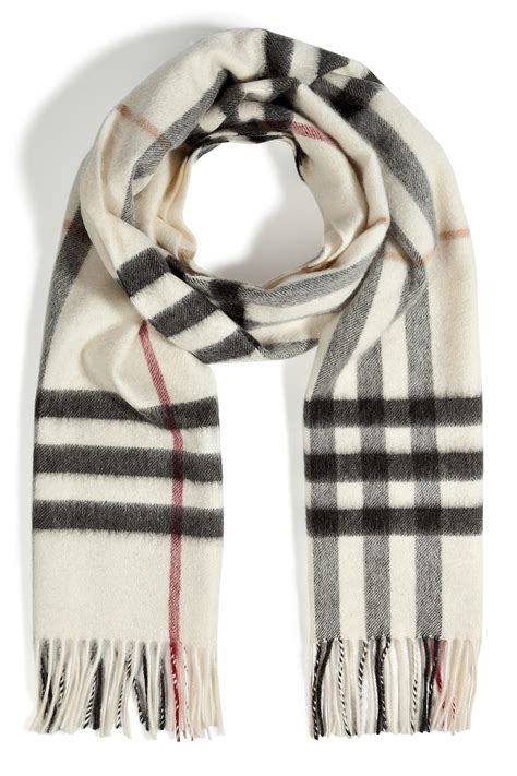 burberry ivory check cashmere muffler|Burberry Scarves and mufflers for Women .